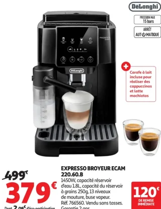 EXPRESSO BROYEUR ECAM 220.60.B DeLonghi
