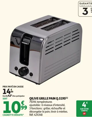 Qilive Grille Pain Q.5195