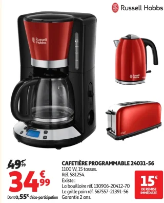 Russell Hobbs Cafetière Programmable 24031-56