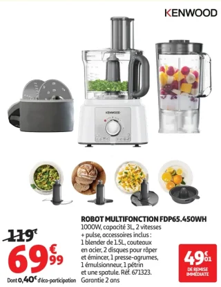 ROBOT MULTIFONCTION FDP65.450WH