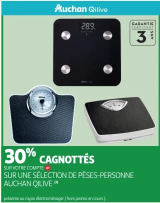 Sélection de pèses-personne Auchan Qilive