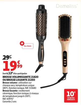 Demeliss Brosse Volumissante 21820 ou Brosse Lissante 21350