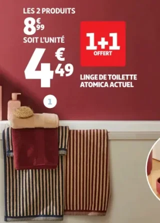 LINGE DE TOILETTE ATOMICA ACTUEL