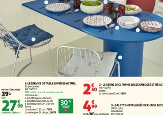 LE SERVICE DE TABLE 18 PIÈCES ACTUEL