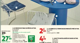 GALETTE MATELASSÉE DE CHAISE ACTUEL