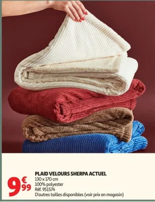 PLAID VELOURS SHERPA ACTUEL