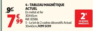 Tableau magnétique Actuel