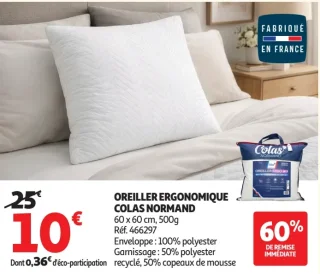 OREILLER ERGONOMIQUE COLAS NORMAND