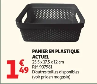 Panier en plastique Actuel