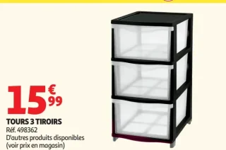 Tours 3 tiroirs
