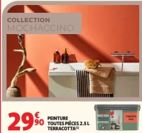Auchan Peinture Toutes Pièces 2.5 L Terracotta Satin