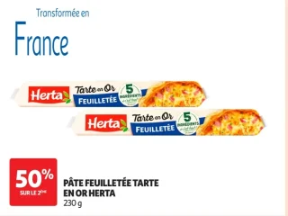 Pâte feuilletée Tarte en Or Herta