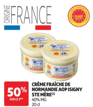 Isigny Ste Mère Crème fraîche de Normandie AOP 40% MG