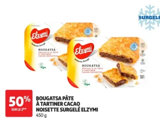Bougatsa pâte à tartiner cacao noisette surgelé Elzymi