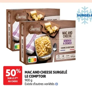 Mac and Cheese Surgelé Le Comptoir