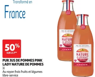 Pur jus de pommes Pink Lady Nature de pommes