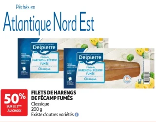 Filets de harengs de Fécamp fumés Delpierre