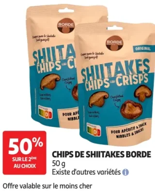 CHIPS DE SHIITAKES BORDE