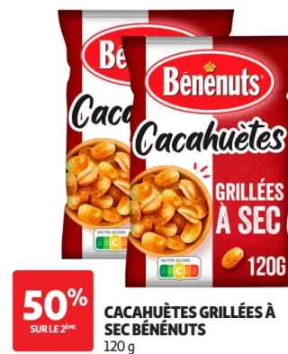 CACAHUÈTES GRILLÉES À SEC BÉNÉNUTS