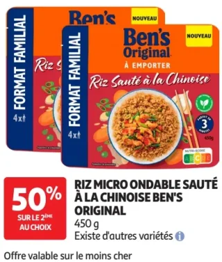 RIZ MICRO ONDABLE SAUTÉ À LA CHINOISE BEN'S ORIGINAL