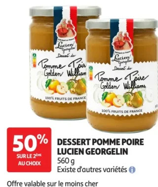 Dessert pomme poire Lucien Georgelin