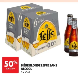 Bière blonde Leffe sans alcool