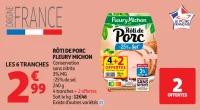 RÔTI DE PORC FLEURY MICHON Conservation sans nitrite