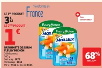 BÂTONNETS DE SURIMI FLEURY MICHON