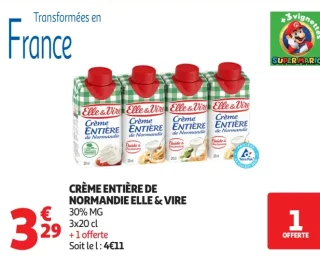 Crème Entière de Normandie Elle & Vire
