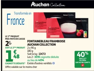 Fontainebleau Framboise Auchan Collection