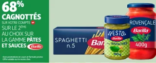 La gamme pâtes et sauces Barilla
