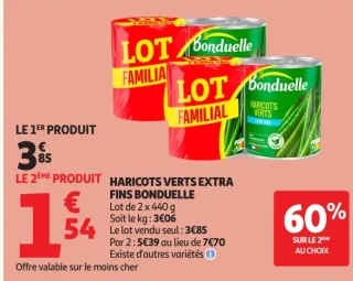 Haricots verts extra fins Bonduelle