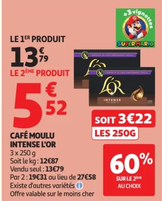 Café moulu Intense L'Or