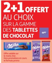 Tablettes de chocolat Milka