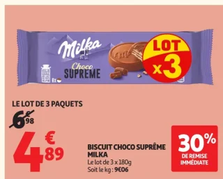 BISCUIT CHOCO SUPRÊME MILKA