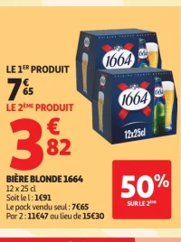 BIÈRE BLONDE 1664 12 x 25 cl