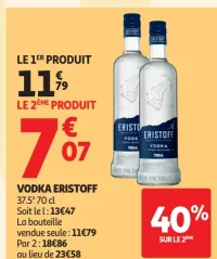 VODKA ERISTOFF 37.5° 70 cl