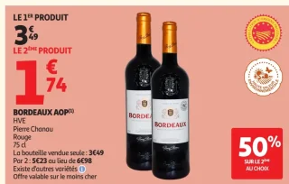 Vin rouge Bordeaux AOP Pierre Chanau