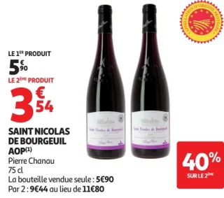 Vin rouge Saint Nicolas de Bourgueil AOP Pierre Chanau