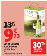 Vin de l'Union Européenne Lichette Blanc