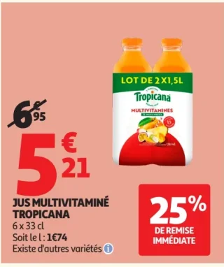 Jus Multivitaminé Tropicana