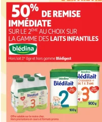 Laits infantiles Blédina Blédilait