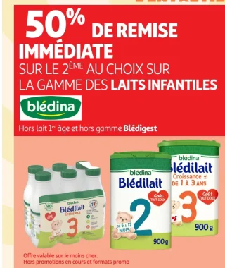 Laits infantiles Blédina Blédilait