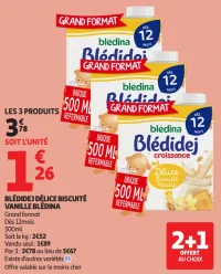 Blédidej Délice biscuité vanille Blédina