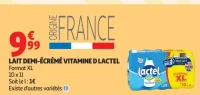 Lait demi-écrémé vitamine D Lactel