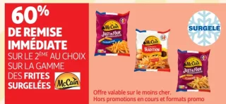 Frites surgelées McCain