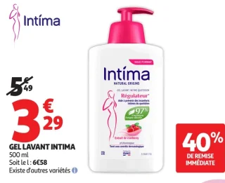 Gel lavant intime Intima