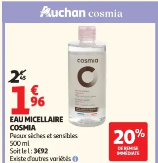 Eau micellaire Cosmia