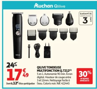 QILIVE TONDEUSE MULTIFONCTION Q.7212