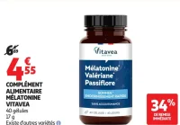 Complément alimentaire Mélatonine Valériane Passiflore Vitavea